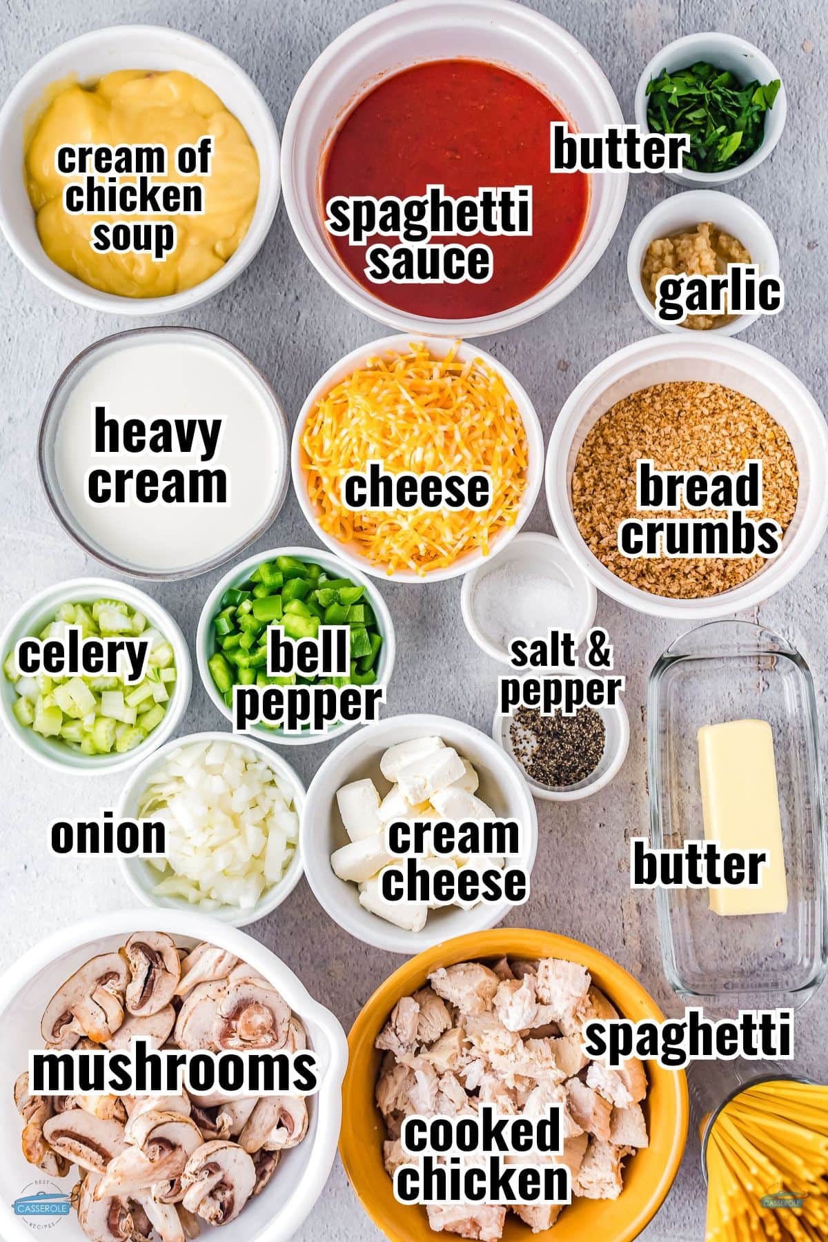 ingredients for chicken tetrazzini