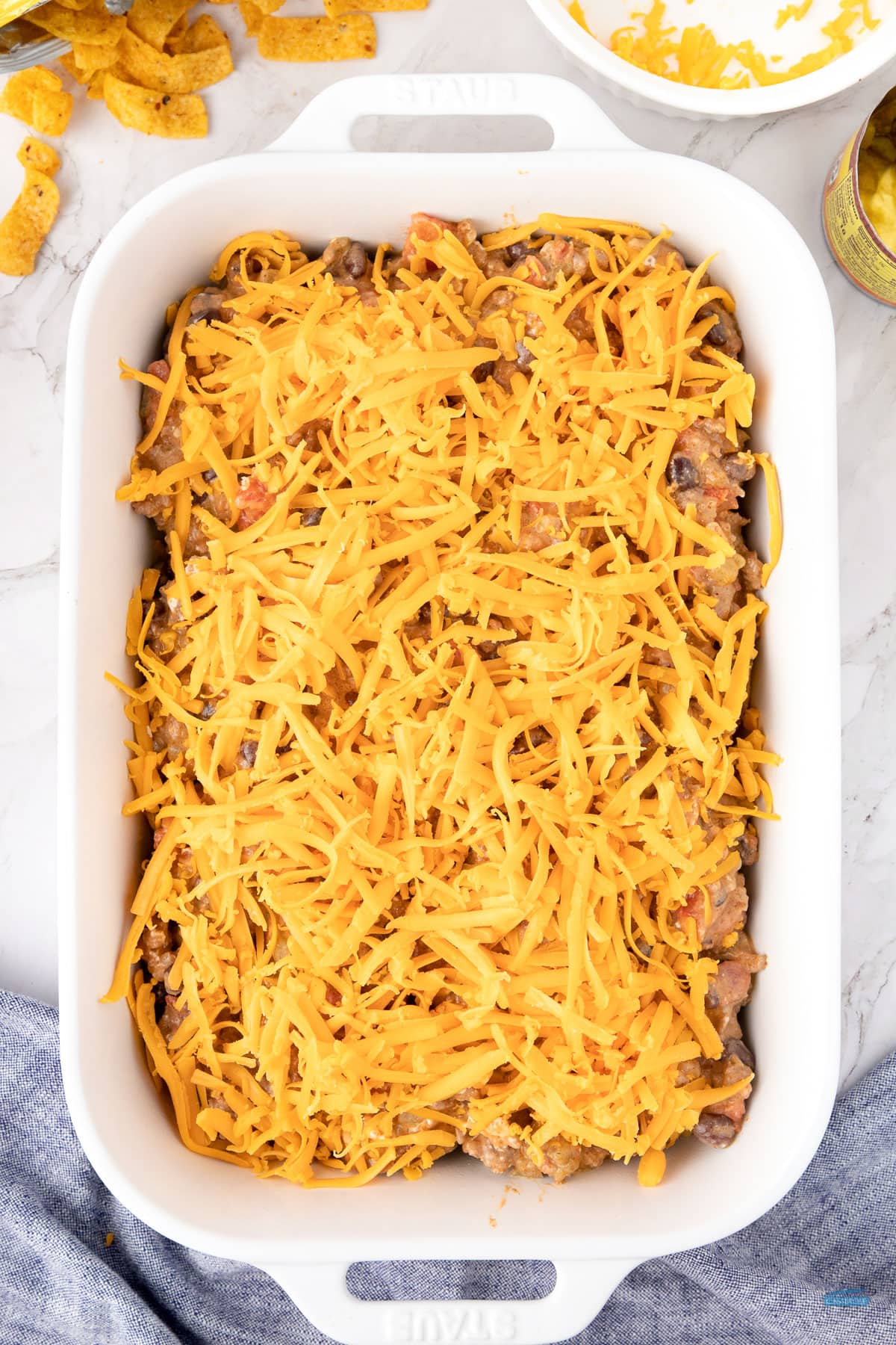 cheese on a casserole