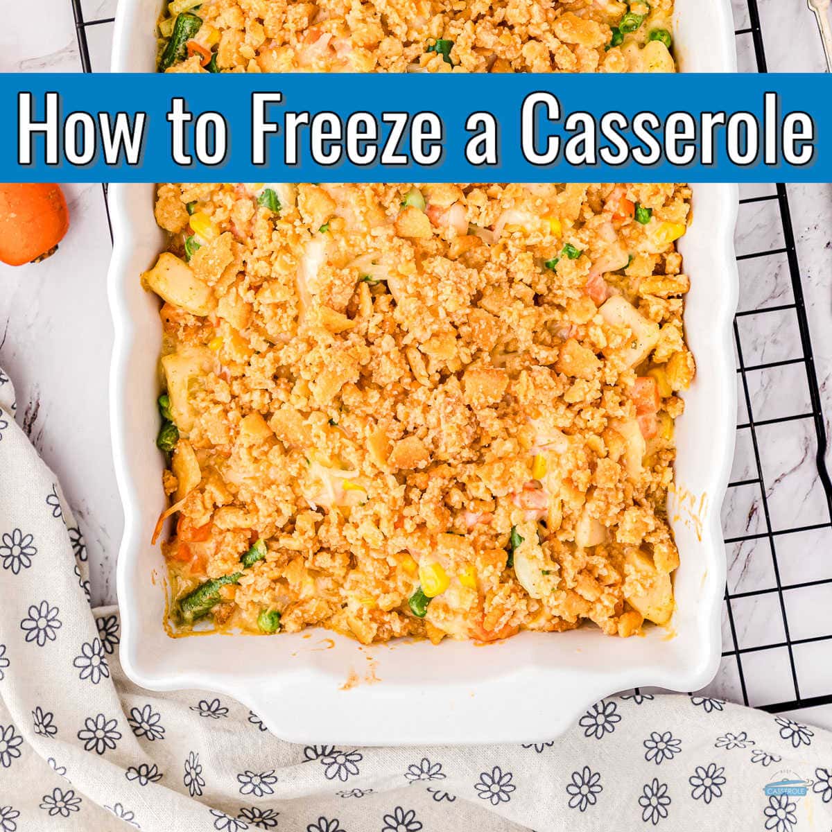 how to freeze a casserole title banner