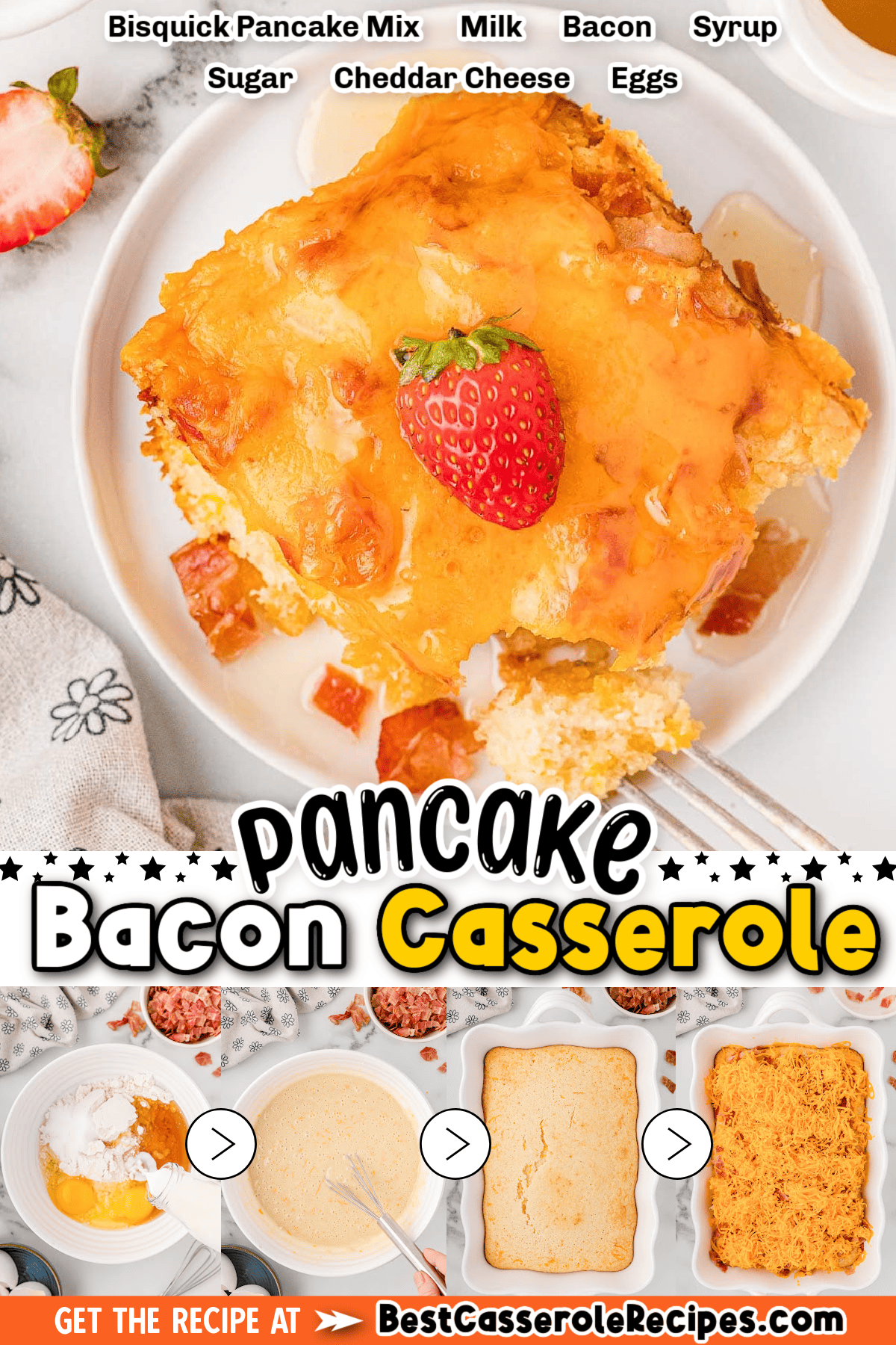 Easy Pancake Bacon Casserole Best Casserole Recipes