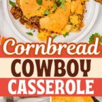 cornbread cowboy casserole pinterest pin image