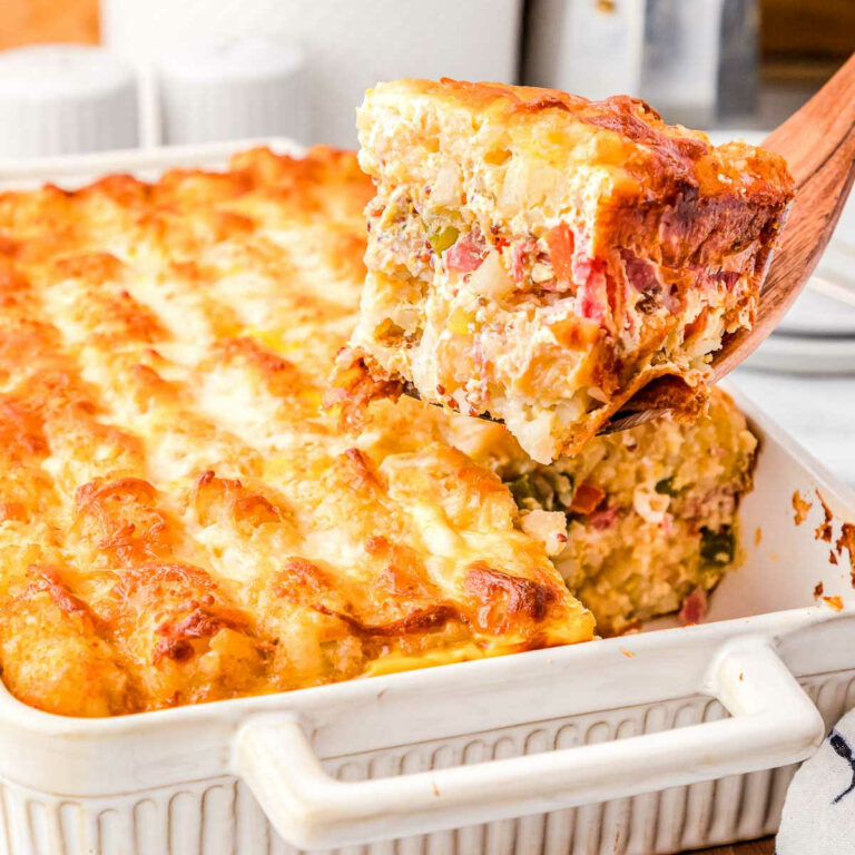 corned beef hash in a casserole dish