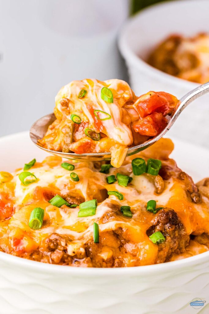 Crock Pot Beefy Potato Taco Casserole - Best Casserole Recipes