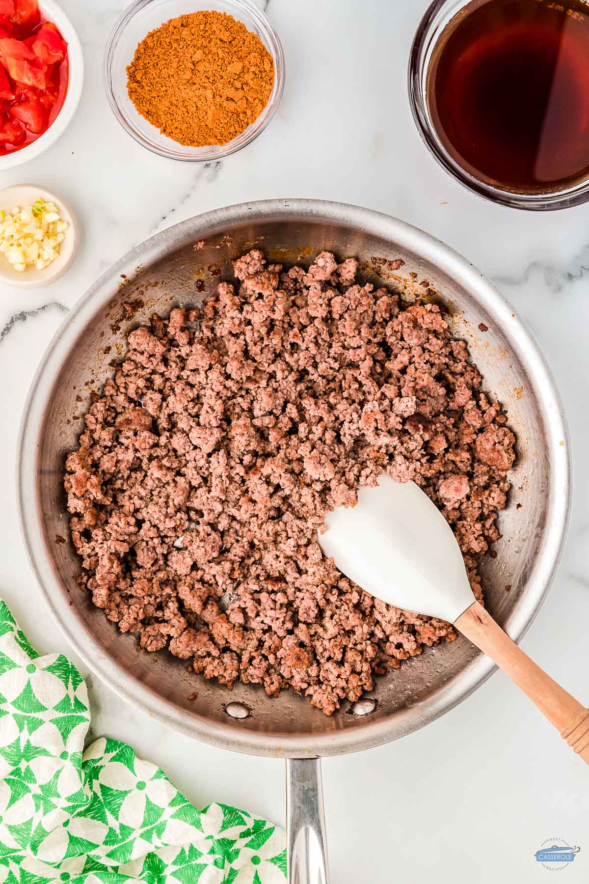 easy ground beef in a pan