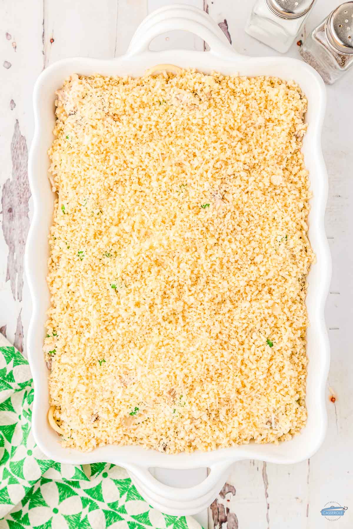 casserole topped with shredded cheese cultures