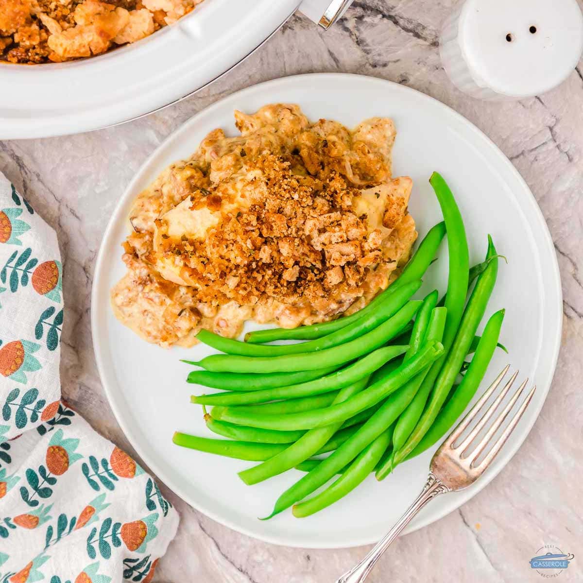 4 ingredient chicken and stuffing recipe with green beans