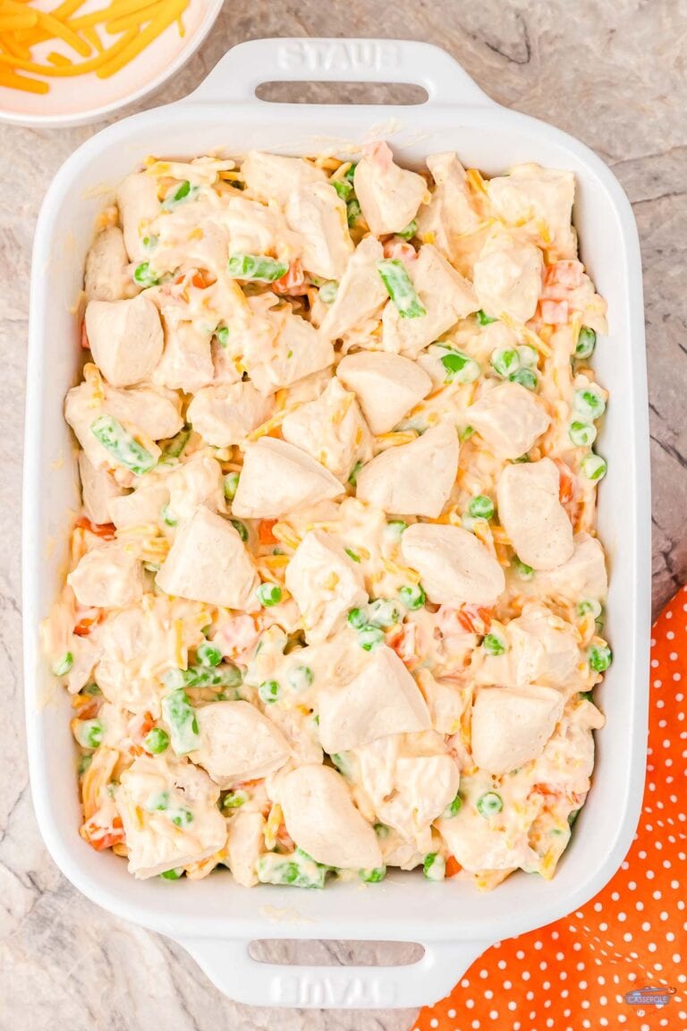 Chicken Pot Pie Bubble Up Casserole - Best Casserole Recipes