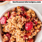 cranberry casserole pinterest pin image