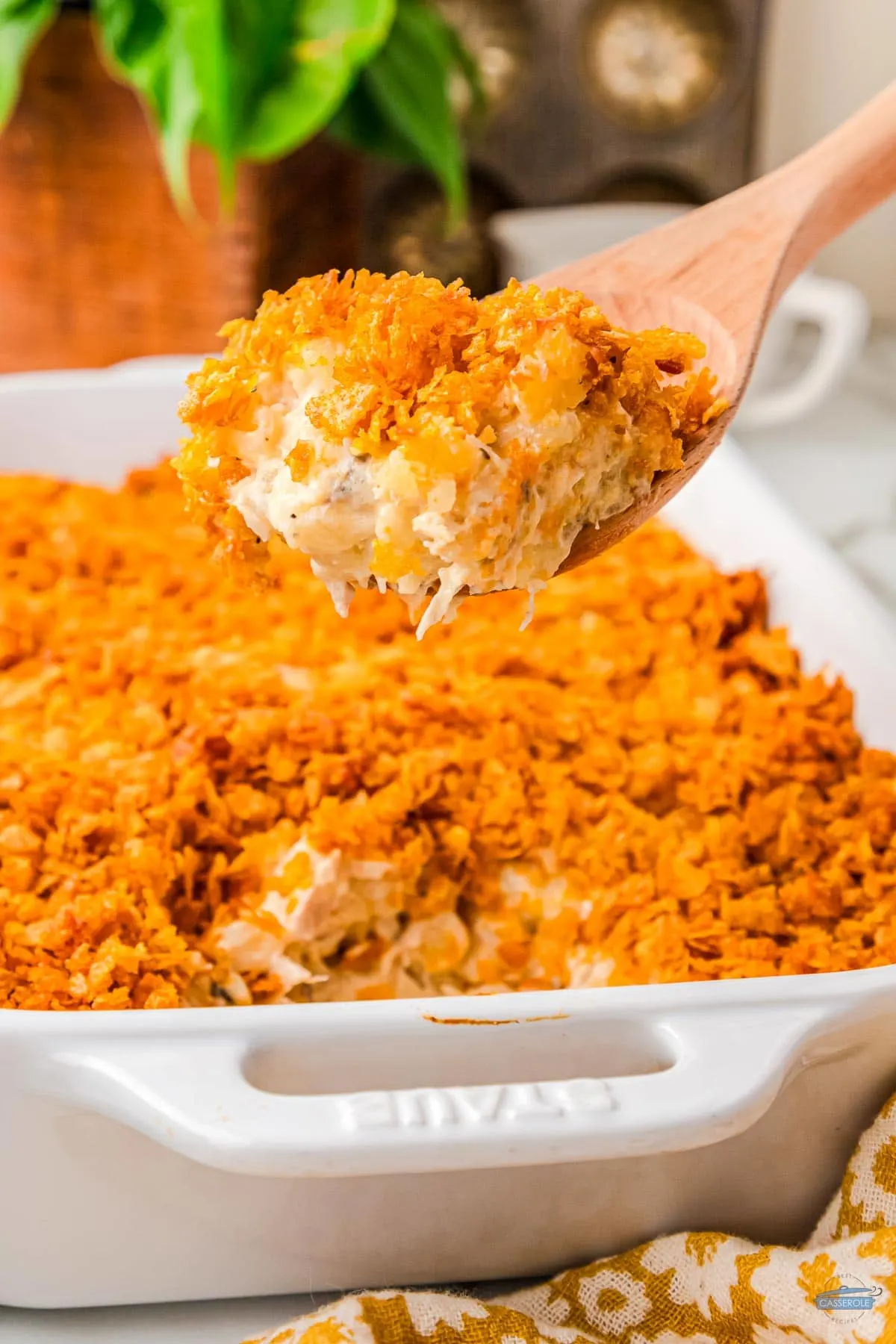 scoop out this chicken and hashbrown casserole for a satisfying dinner
