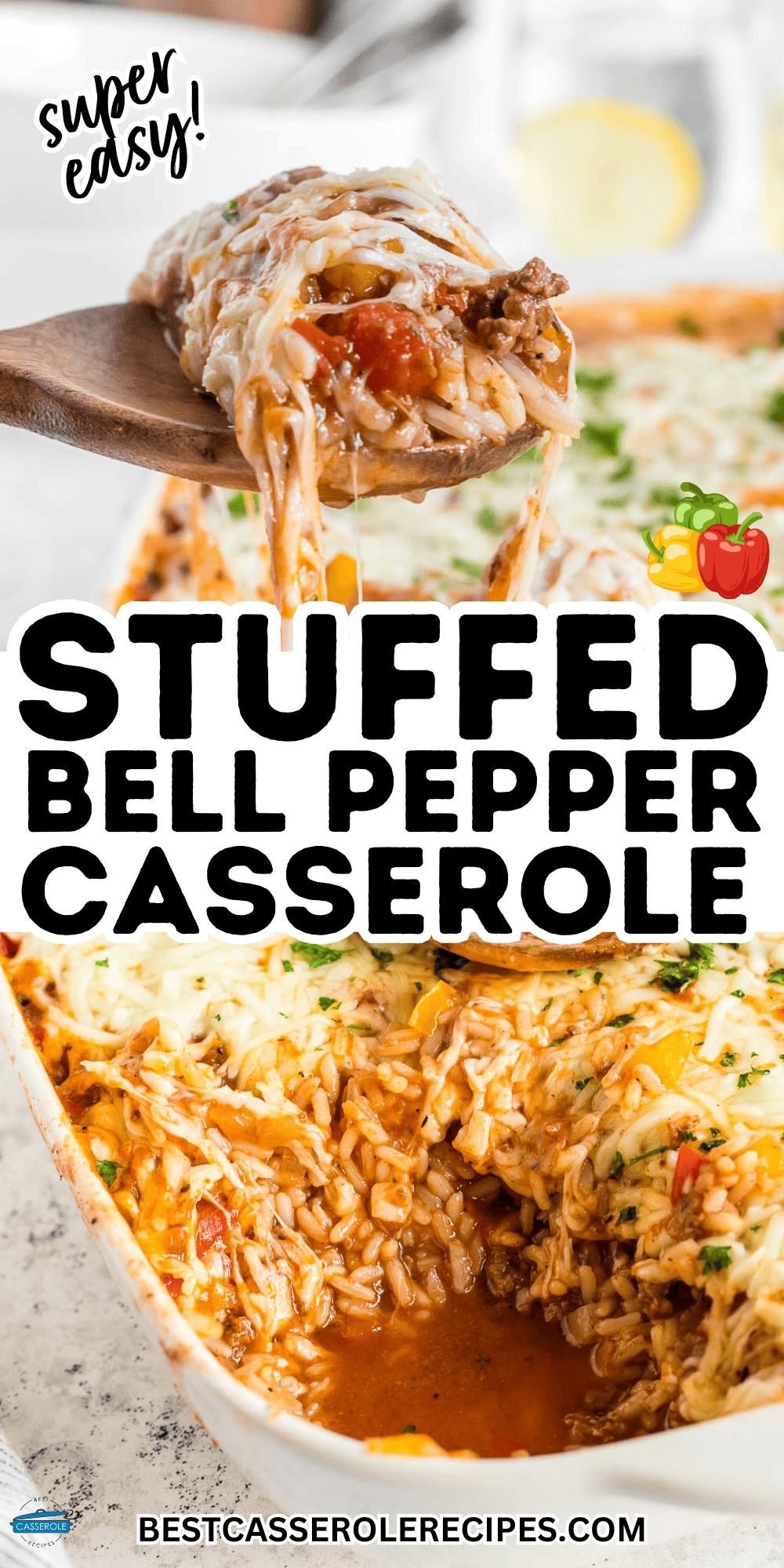 stuffed bell pepper casserole recipe