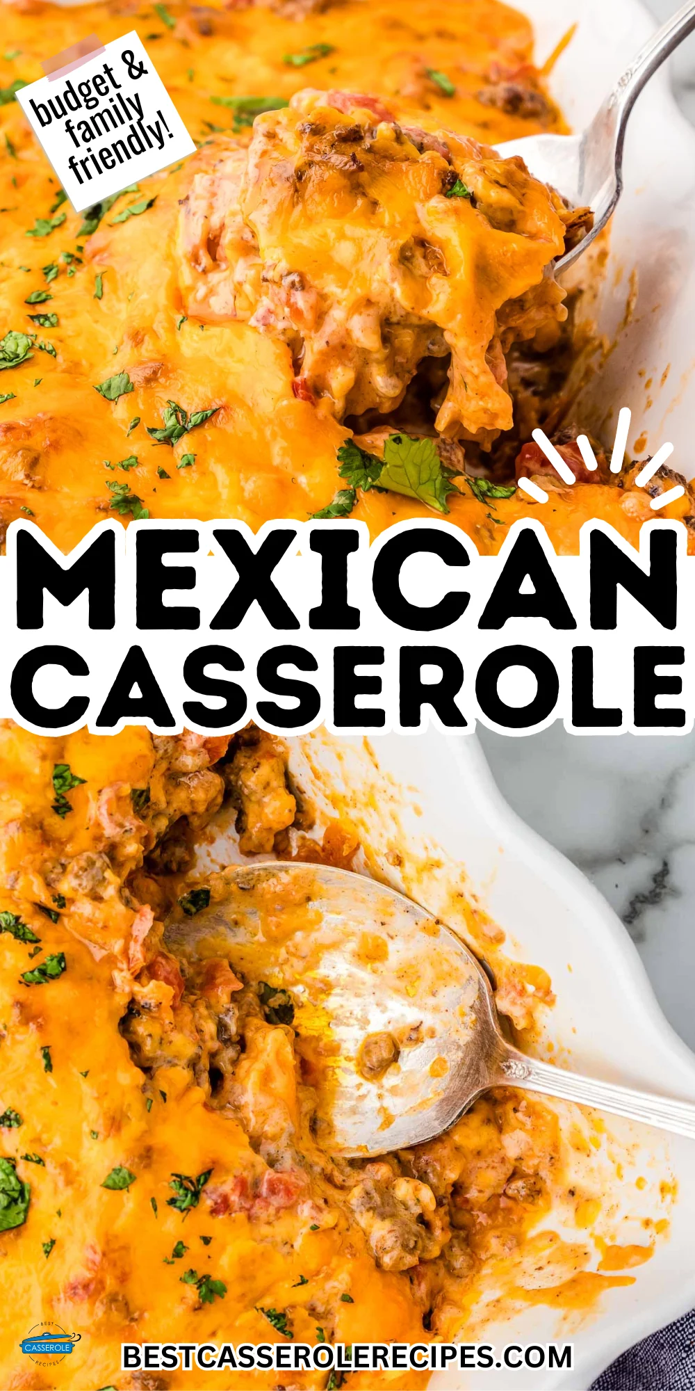 collage of mexican casserole pictures