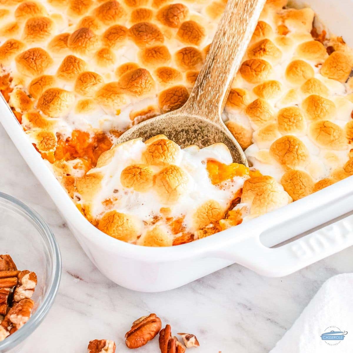 old fashioned sweet potato casserole recipe featured image