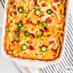jalapeno popper chicken casserole featured image